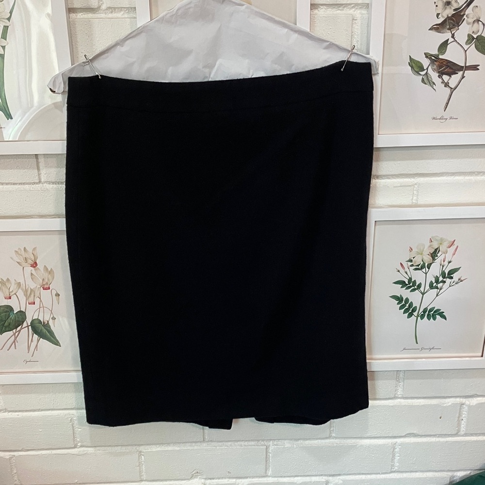 J. Crew Classic Black Pencil Skirt